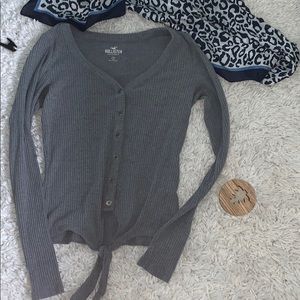 grey tight long sleeve